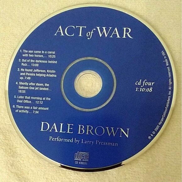 Act of War Dale Brown Audiobook CD 4 ONLY - Picture 2 of 2